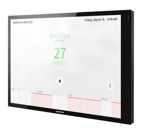 Crestron TSS-1070-B-S 10.1 in. Room Scheduling Touch Screen, Black Smooth - Creation Networks