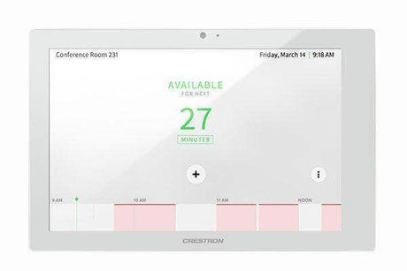Crestron TSS-1070-W-S 10.1 in. Room Scheduling Touch Screen, White Smooth - Creation Networks