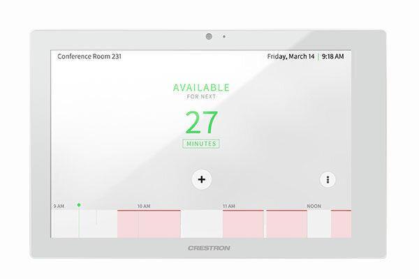 Crestron TSS-1070-W-S  10.1 in. Room Scheduling Touch Screen, White Smooth - Creation Networks