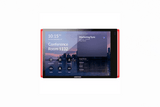 Crestron TSS-770-T-B-S-LB KIT 7 in. Room Scheduling Touch Screen for Microsoft Teams® Software, Black Smooth, includes one TSW-770-LB-B-S light bar - Creation Networks