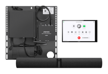 Crestron UC-B31-Z-WM Crestron Flex Small Room Conference System with Jabra® PanaCast 50 Video Bar and Wall Mounted Control Interface for Zoom Rooms® Software - Creation Networks
