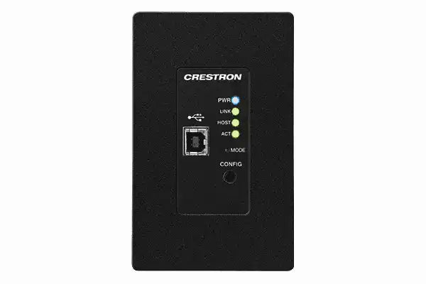 Crestron USB-EXT-2-LOCAL-1G-B USB over Category Cable Extender Wall Plate, Local, Black Networking Crestron