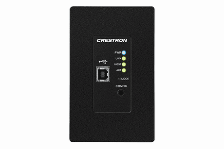 Crestron USB-EXT-2-LOCAL-1G-B USB over Category Cable Extender Wall Plate, Local, Black - Creation Networks
