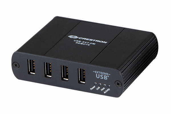 Crestron USB-EXT-DM-REMOTE  USB over Ethernet Extender with Routing, 4-Port Device Module - Creation Networks