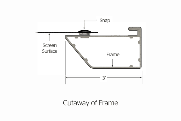 Da-Lite Cinema Contour 110" 16:9 Fixed Frame Screens - Creation Networks