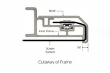 Da-Lite UTB Contour 23643 106" 16:9 Fixed Frame Screens (HD Progressive 0.6) - Creation Networks