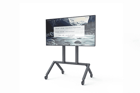 Heckler AV Cart - Base Configuration H714-BG -Accommodates monitors up to 75 - Creation Networks