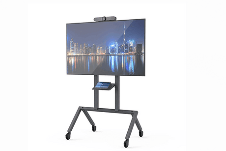 Heckler AV Cart (Logitech Rally Bar Configured, Black/ Grey) - H730BG - Creation Networks