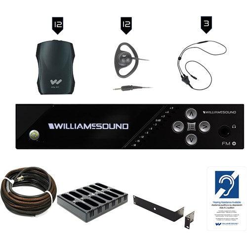 Williams Sound FM 557-12 PRO FM Plus Large-area Dual FM and Wi-Fi ALS with 12 FM R37 - Creation Networks