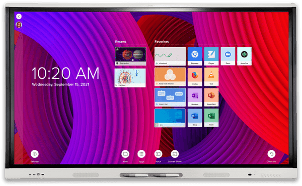 SMART Board 6075S-V3 75" interactive display with iQ and SMART Learning Suite
