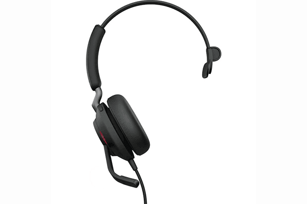 Jabra Evolve2 40 Mono Wired On-Ear Headset (Microsoft Teams, Black) - Creation Networks