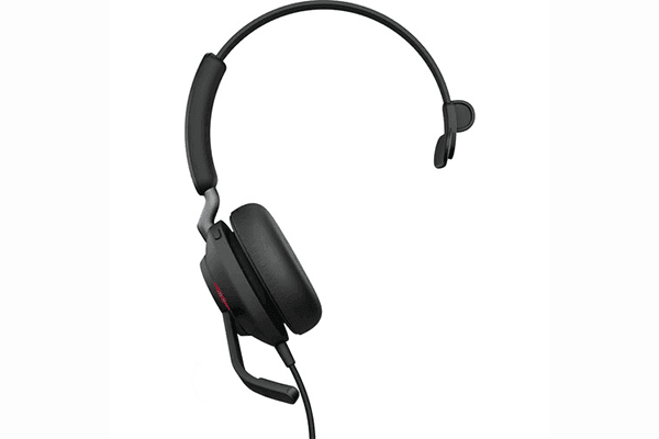 Jabra Evolve2 40 Mono Wired On-Ear Headset (Unified Communication, Black) - Creation Networks