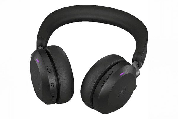Jabra Evolve2 75 MS Noise-Canceling Wireless Headset (Black) - Creation Networks