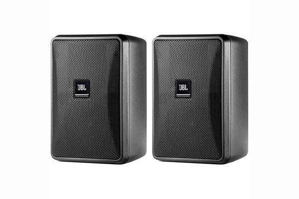 JBL Control 23-1L High-Output Indoor/Outdoor Background/Foreground Speaker (Pair, Black) - Creation Networks