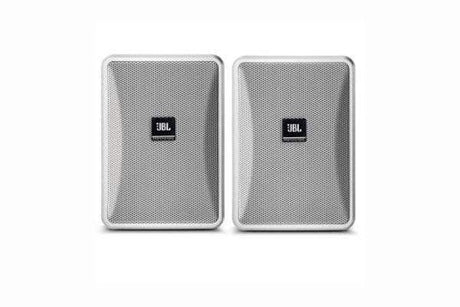 JBL Control 23-1L-WH High-Output Indoor/Outdoor Background/Foreground Speaker (Pair, White) - Creation Networks