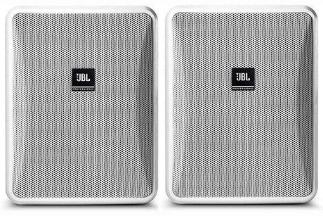 JBL Control 25-1-WH Compact Indoor/Outdoor Background/Foreground Speaker (Pair, White) - Creation Networks