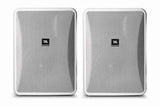 JBL CONTROL 28-1-WH High Output Indoor/Outdoor Background/Foreground Speaker (Pair, White) - Creation Networks