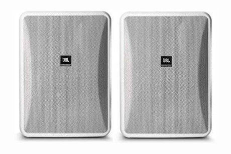 JBL CONTROL 28-1-WH High Output Indoor/Outdoor Background/Foreground Speaker (Pair, White) - Creation Networks