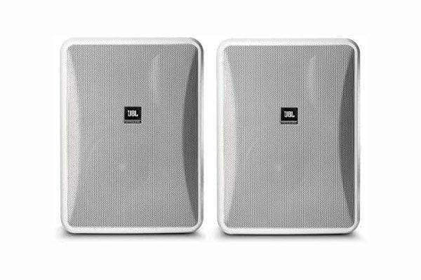 JBL CONTROL 28-1L-WH High Output Indoor/Outdoor Background/Foreground Speaker (Pair, White) - Creation Networks