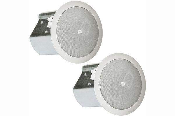 JBL Control Professional Series 14C/T Two-Way 4" Coaxial Ceiling Loudspeakers (White, Pair) - Creation Networks
