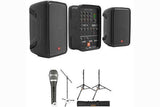JBL EON208P Stereo PA and Dual Microphones Kit - Creation Networks