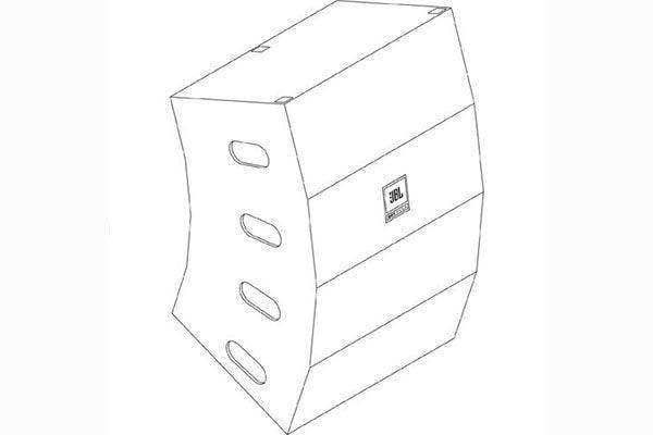 JBL P3237MX Vertical Transporter Cover for (4) SRX910LA Speakers JBL Professional