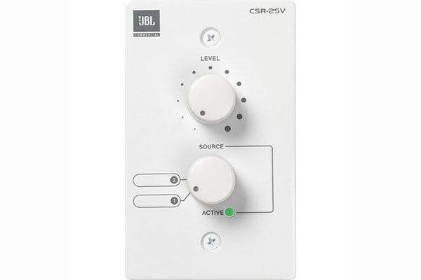 JBL JBLCSR2SVWHTV Wall-Mounted Remote Control for CSM Mixers (White) - Creation Networks