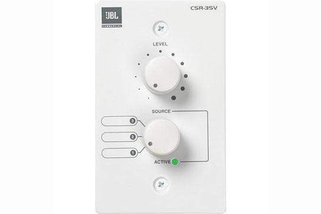 JBL JBLCSR3SVWHTV Wall-Mounted Remote Control for CSM Mixers (White) - Creation Networks