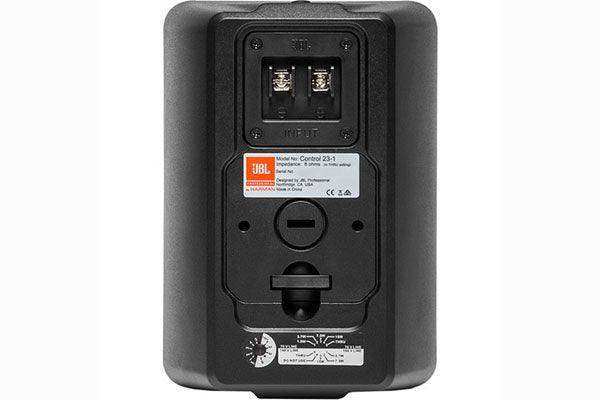 JBL Ultra-Compact Indoor/Outdoor Background/Foreground Speaker (Pair, Black) - Control 23-1 Speakers JBL Professional