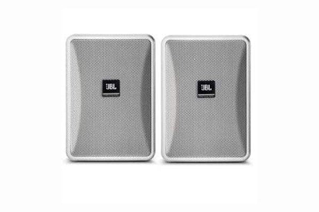 JBL Ultra-Compact Indoor/Outdoor Background/Foreground Speaker (Pair, White) - CONTROL 23-1-WH - Creation Networks