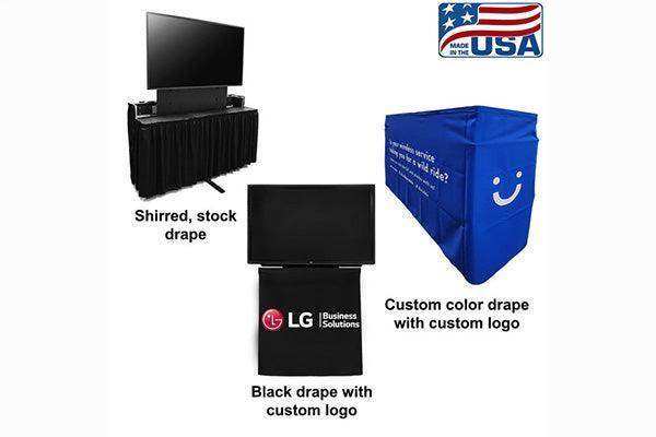 Jelco - EL-29 CUSTOM-COLOR 2pc Drape Kit AV Carts Jelco