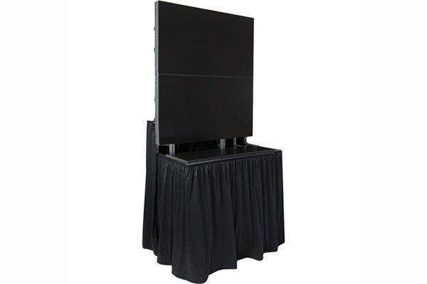 Jelco EL-8 CUSTOM Drape Kit for ELU-50RX2 customized with logo on front drape - Creation Networks