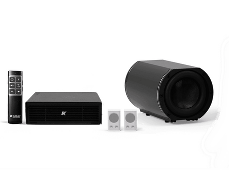 K-Array Azimut-KAMUT2L , Professional sound system composed of 2 KZ14-AZ + 1 KU44-2 + 1 KA02 + 1 K-REMUCTRL - Creation Networks