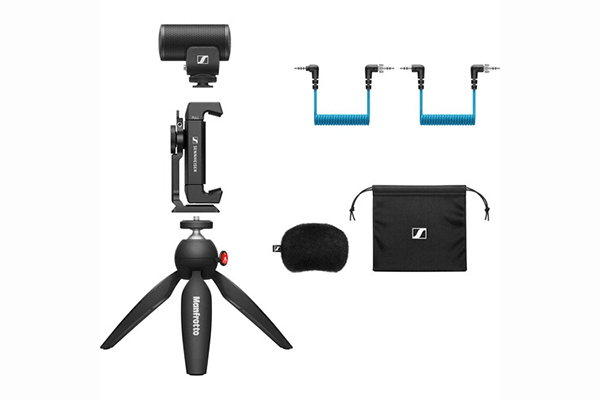 Sennheiser 509256 MKE 200 Mobile Kit Ultracompact Camera-Mount Directional Microphone with Smartphone Recording Bundle - Creation Networks