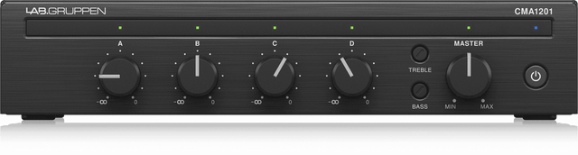 Lab Gruppen CMA1201 120 Watt Commercial Mixer Amplifier with 4 Inputs - Creation Networks