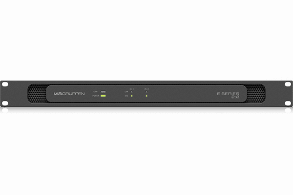 Lab Gruppen E 2:2 - 200 Watt Amplifier with 2 Flexible Output Channels for Installation Applications - 000-DFC02-00010 - Creation Networks