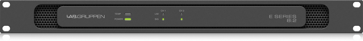 Lab Gruppen E8:2 Ampllfier 2-Channel Power Amplifier with Low Impedance and 70-100V Operation - Creation Networks