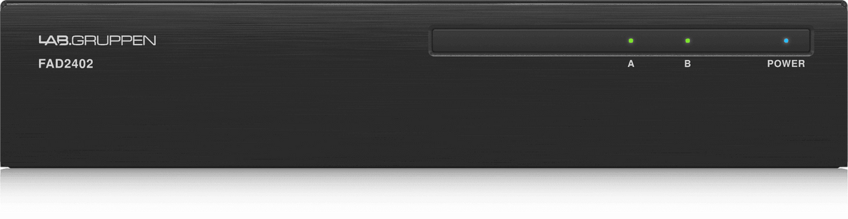 Lab Gruppen FAD2402 2 x 240 Watt Commercial Amplifier with Direct Drive Technology, Dante Networking and Energy Star Certification - 000-DCP02-00010 - Creation Networks