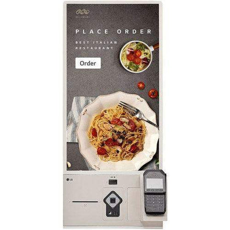 LG 27" Self-Ordering Kiosk Touch, Printer, Card Reader 300Nits - 27KC3PK-C - Creation Networks