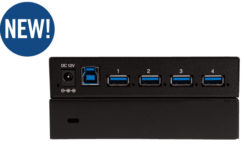 Liberty AV TeamUp+ Series 4 Port Powered USB 3.0 Commercial Hub - DL-4USB-PHUB - Creation Networks