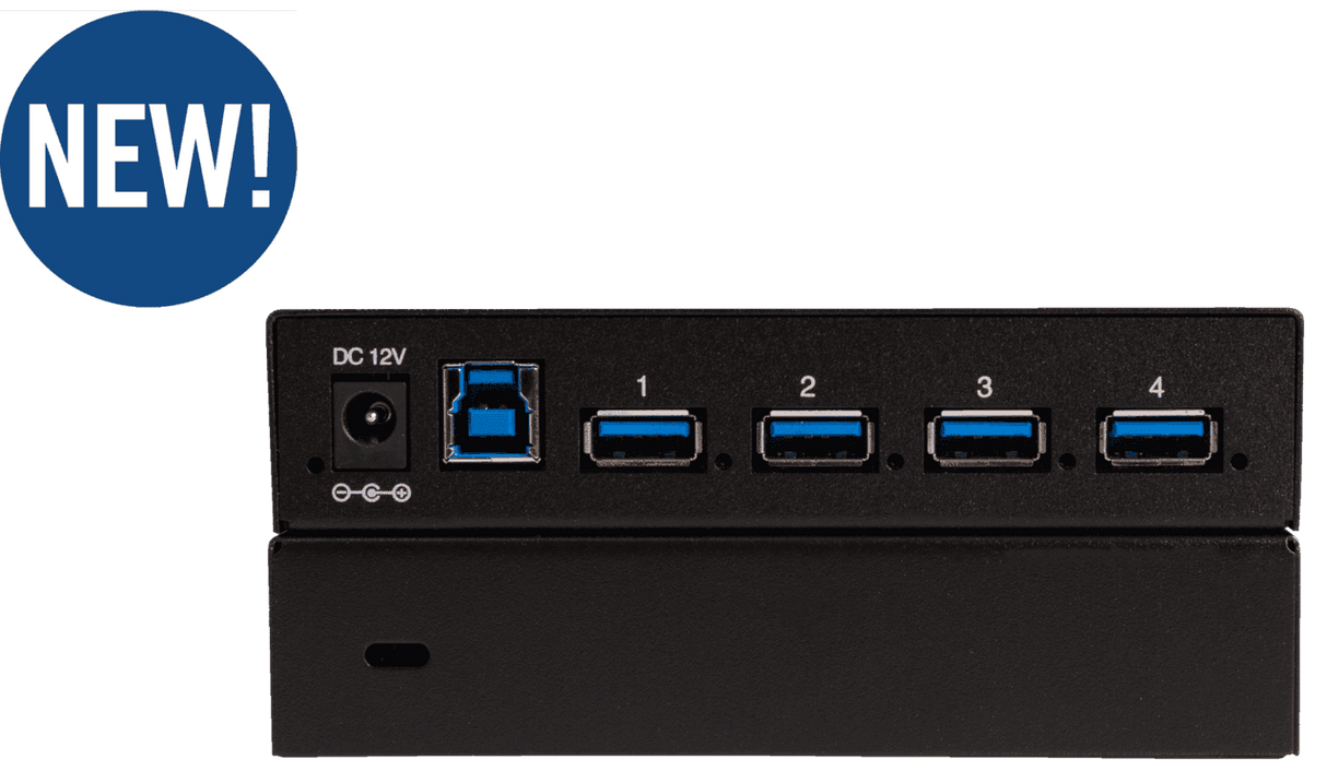 Liberty AV TeamUp+ Series 4 Port Powered USB 3.0 Commercial Hub - DL-4USB-PHUB - Creation Networks