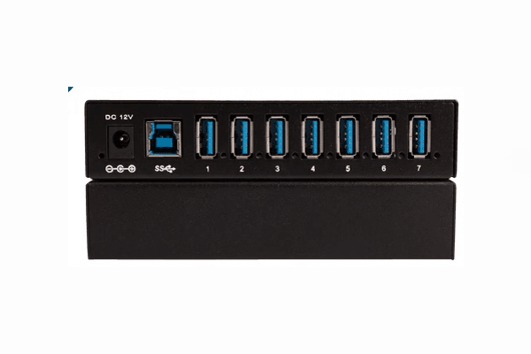 Liberty AV TeamUp+ Series 7 Port Powered USB 3.0 Commercial Hub - DL-7USB-PHUB - Creation Networks
