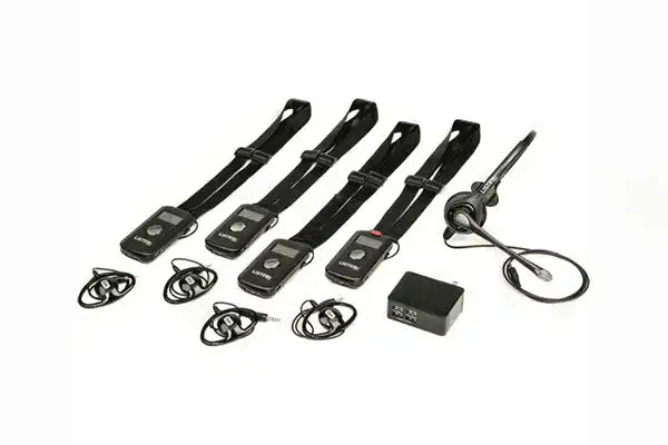 Listen Tech- LKS-1-A1 ListenTALK base-4 system 4 listentalk,1 headset 2 1 4-port USB charger - Creation Networks