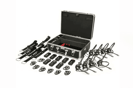 Listen Tech- LKS-3-A1 ListenTALK Collabor-8 system, 8listentalk, 8 Headset 2, 1 docking station - Creation Networks