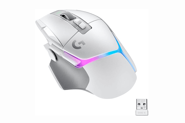 Logitech G502 X Plus Wireless RGB Gaming Mouse (White) - Creation Networks