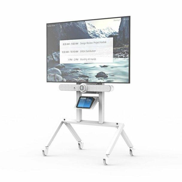 Logitech Rally Bar Cart Complete Solution for Microsoft Teams, Zoom, or BYOD - Creation Networks