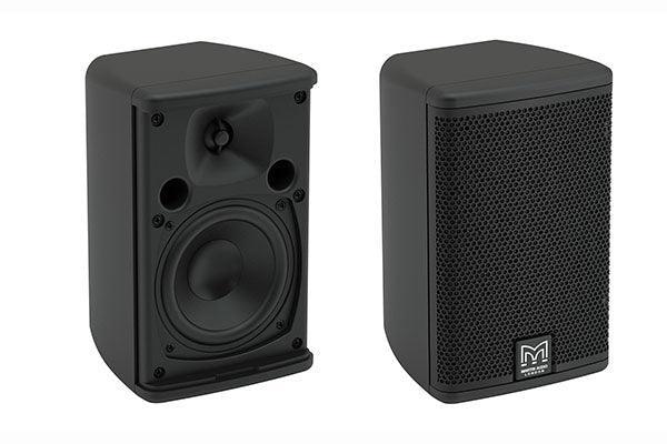 Martin Adorn Series 4" Passive Two-way On-wall Loudspeaker with 70/100V Transformer (Black) - A40TB - Creation Networks