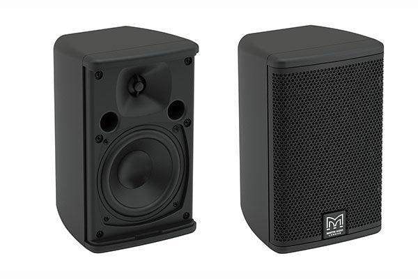 Martin Audio Adorn Series 4" Passive Two-way On-wall Loudspeaker with 70/100V Transformer (Black, Pair) - A40TB - Creation Networks