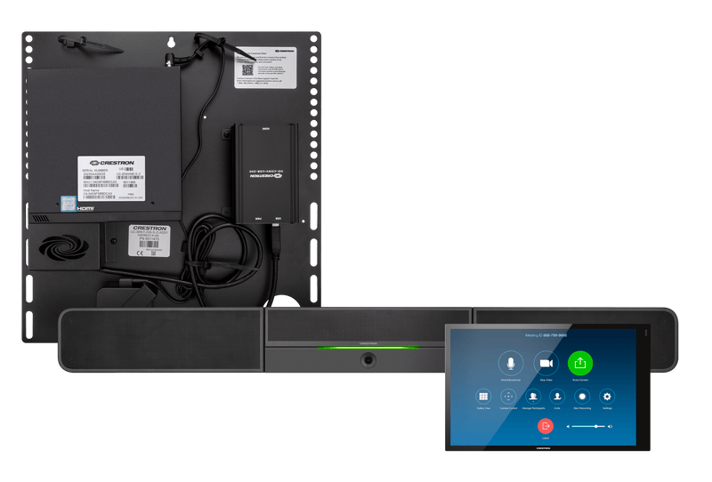 Crestron UC-B30-Z-WM  Crestron Flex Small Room Conference System with Video Soundbar and Wall Mounted Control Interface for Zoom Rooms® Software - Creation Networks