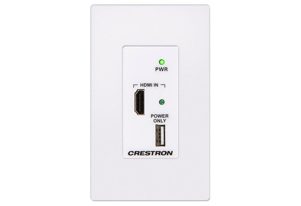 Crestron HD-TX-4KZ-101-1G-W DM Lite® Transmitter for HDMI® Signal Extension over CATx Cable, Wall Plate, White Textured - Creation Networks